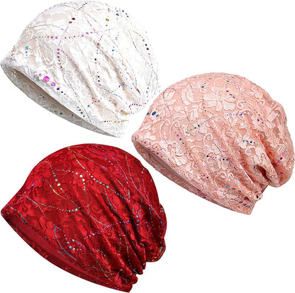 Kayier Women'S Baggy Casual Chemo Beanie Cap Apparel & Accessories > Clothing Accessories > Headwear Kayier 3 Pack-t  