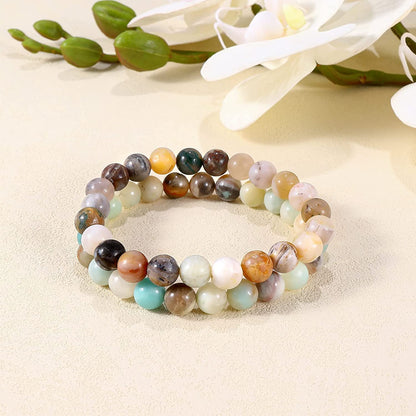 Bivei Natural Gem Semi Precious Reiki Healing Crystals Handmade 8Mm round Beads Stretch Bracelet Apparel & Accessories > Jewelry > Bracelets Bivei   