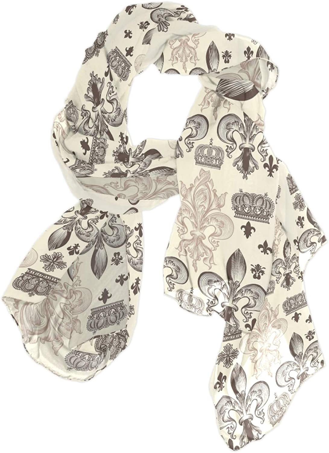 Women Long Silk Scarf, Satin Shawl Chiffon Large Stole Headscarf Sunscreen Wrap Apparel & Accessories > Clothing Accessories > Scarves & Shawls Oyihfvs Multi 15  