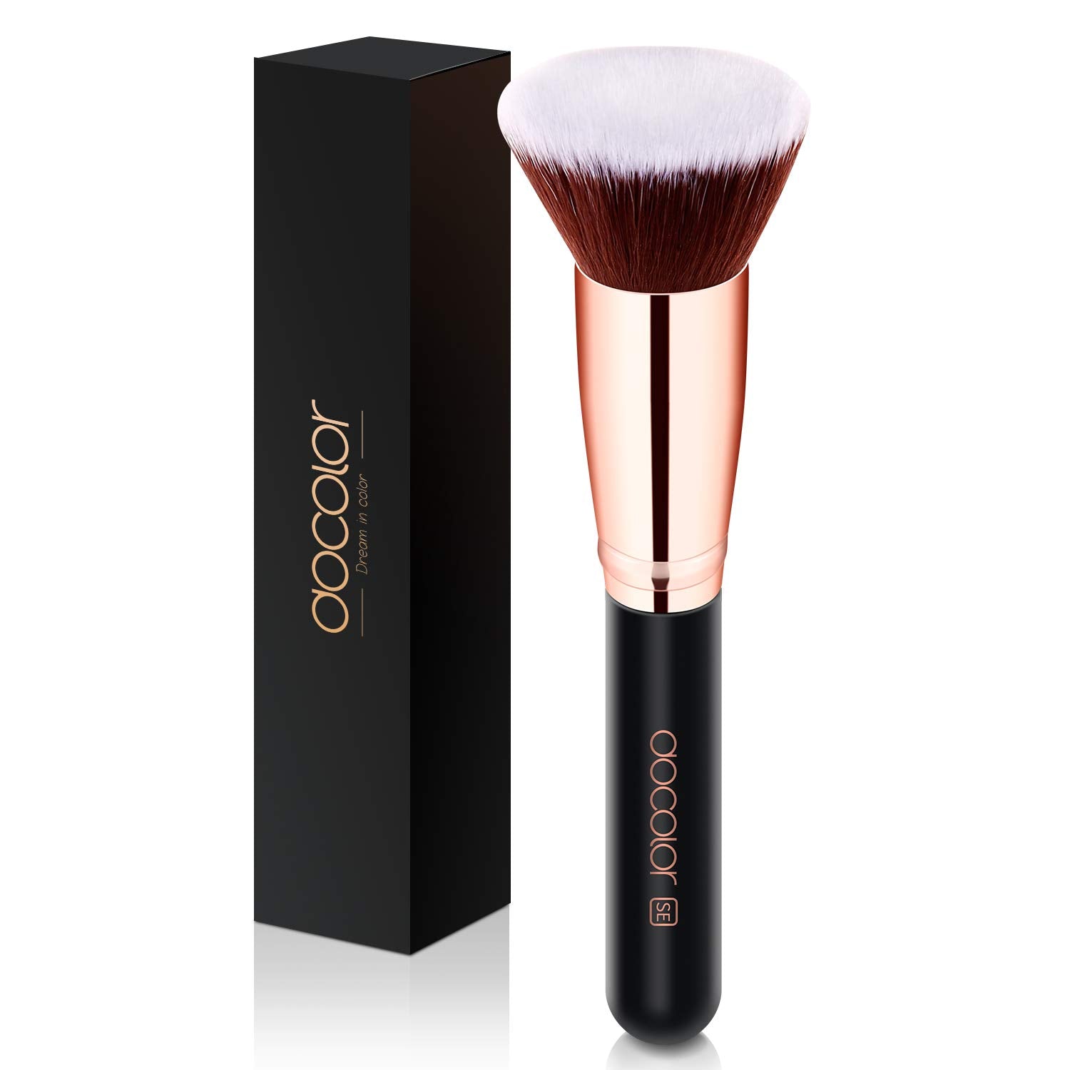 Docolor Fan Brush Face Makeup Brush Professional Highlighting Make up Brushes Blush Bronzer Cheekbones Brush Soft Cosmetic Tool Health & Beauty > Personal Care > Cosmetics > Cosmetic Tools > Makeup Tools Docolor Foundation brush  
