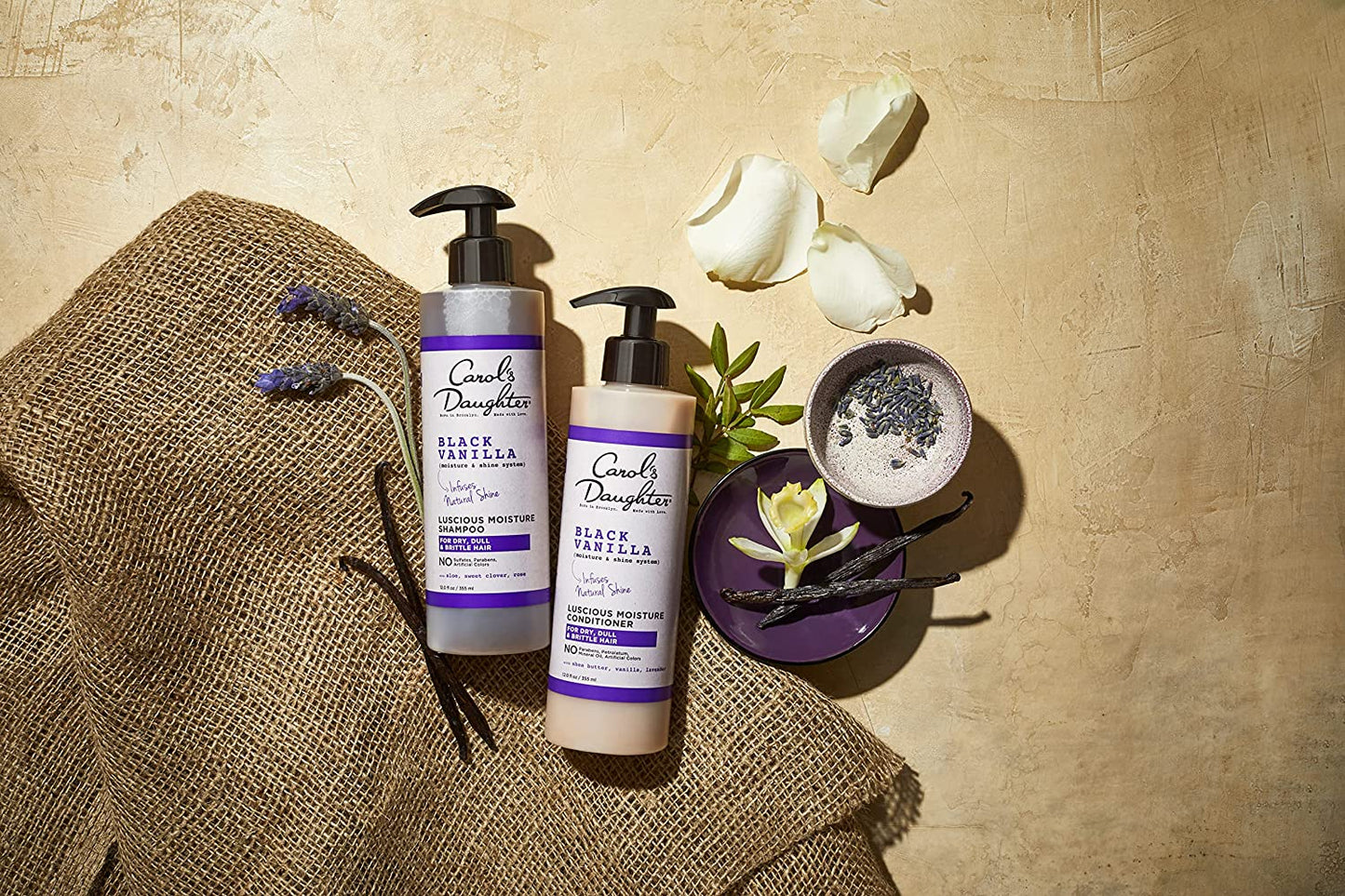 Carol’S Daughter Black Vanilla Curly Hair Sulfate Free Shampoo and Conditioner Set for Dry, Damaged Natural Hair, Moisturizing and Hydrating Hair Care Bundle - Made with Shea Butter, Aloe and Rosemary Health & Beauty > Personal Care > Hair Care Carol's Daughter   