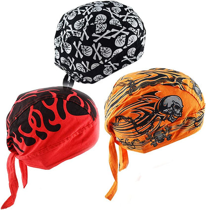 Cycling Doo RAG Skull Cap Hat Bandana Head Wrap Breathable Helmet Liner Apparel & Accessories > Clothing Accessories > Bandanas & Headties Yiwu Zhutong E-Commerce Co., Ltd Set4  