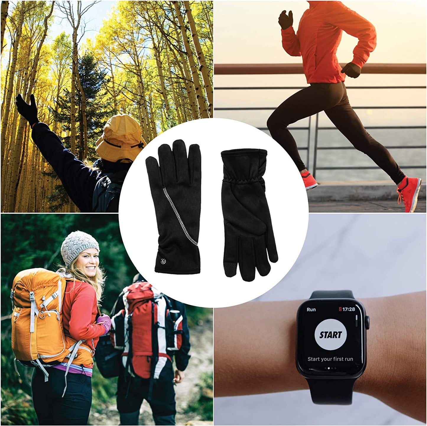 C9 Champion Womens Lightweight Running Glove with Touchscreen Technology Apparel & Accessories > Clothing Accessories > Gloves & Mittens C9 Champion   