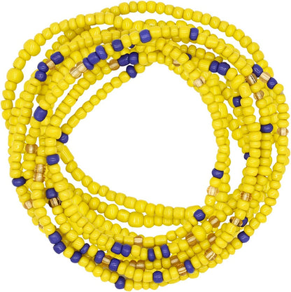 Taigood Waist Beads for Women African Waist Bead Body Chain, Beaded Belly Chain Body Jewelry Apparel & Accessories > Jewelry > Body Jewelry Taigood 2 Pieces set 4  