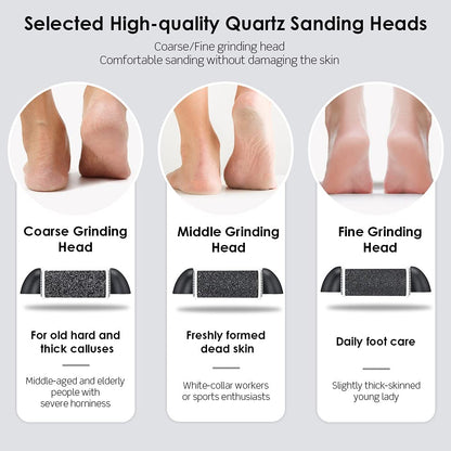 Electric Foot File Callus Remover, Rechargeable Callous Removers for Feet, Professional Foot Care Kit Foot Rasp Dead Skin Remover Pedicure Kit with Power Display for Men Women Salon or Home Best Gift Health & Beauty > Personal Care > Foot Care iToncs   