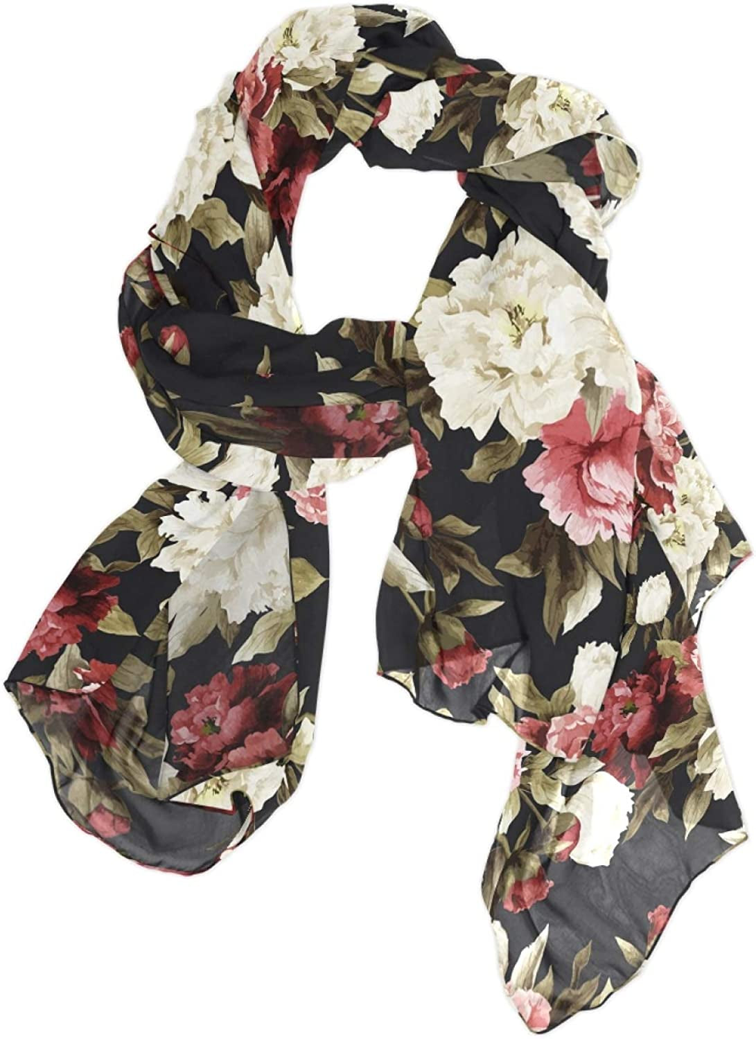 Women Long Silk Scarf, Satin Shawl Chiffon Large Stole Headscarf Sunscreen Wrap Apparel & Accessories > Clothing Accessories > Scarves & Shawls Oyihfvs Multi 8  