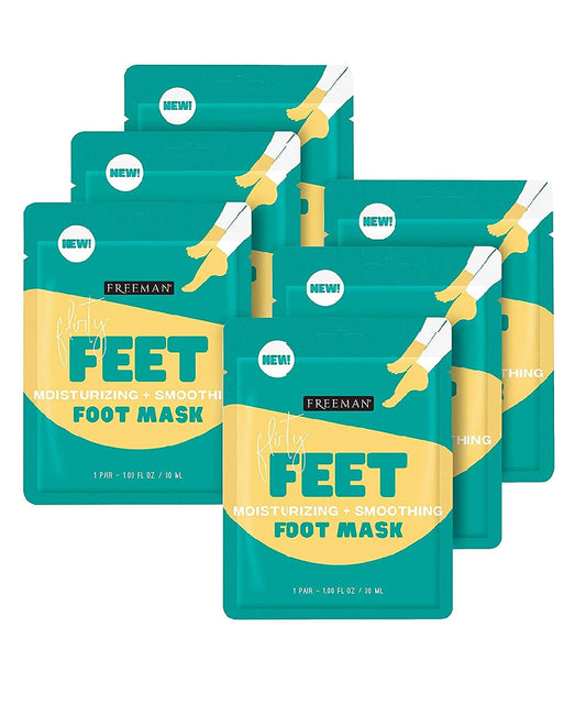 Freeman Beauty Flirty Feet Moisturizing + Soothing Foot Sheet Masks, Foot Care for Dry Feet, 6Pk Sachets Health & Beauty > Personal Care > Foot Care FREEMAN   