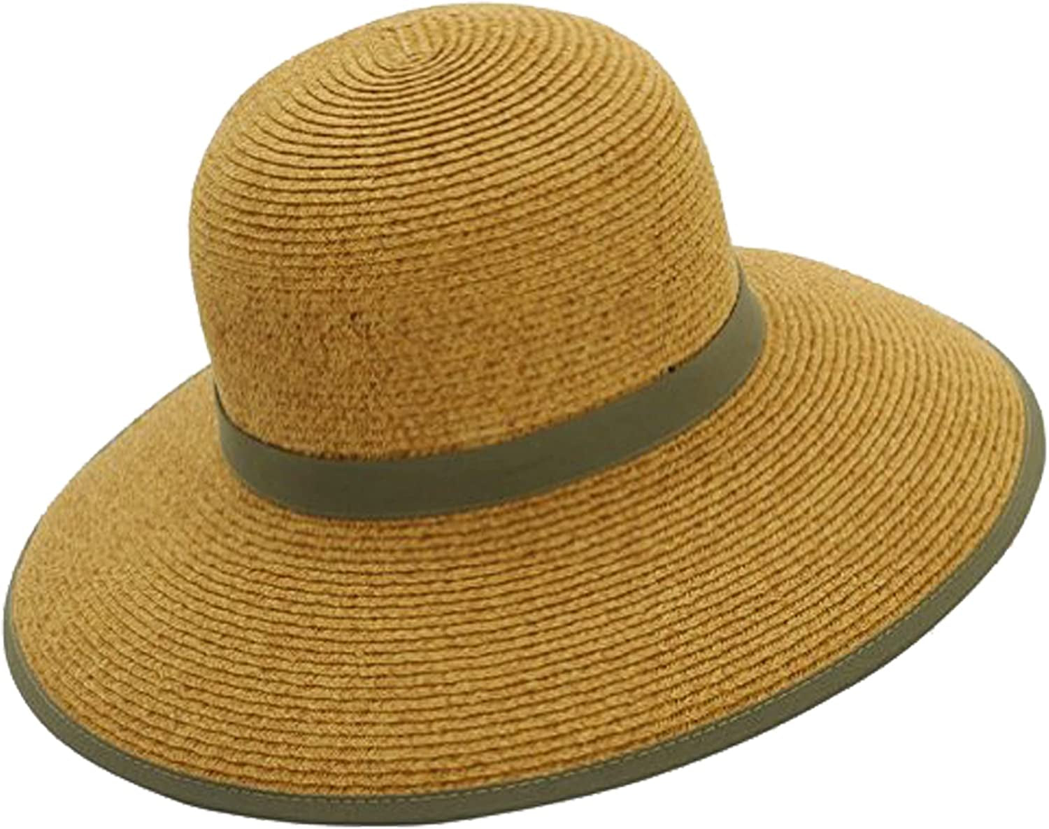 Sun 'N' Sand Women'S French Laundry Sun Hat - UPF 50+ - Backless, Foldable, and Packable 4” Brim Hat - One Size Apparel & Accessories > Clothing Accessories > Headwear Sun 'N' Sand Olive  