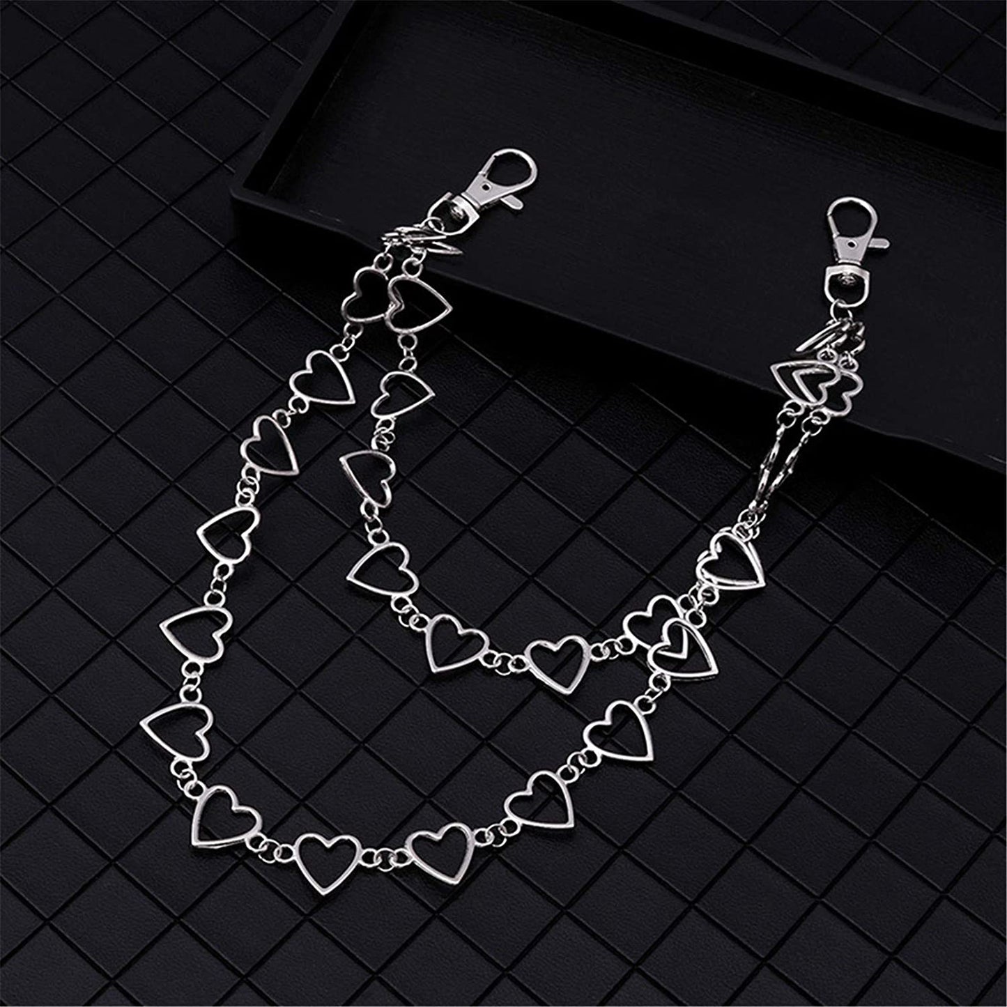 N/Q Punk Gothic Layered Hollow Love Heart Butterfly Star Belly Waist Chain Belt for Women Girls Men Boys Hip Hop Rock Multilayer Unisex Resin Cartoon Colorful Bear Animal Insect Body Jewelry Apparel & Accessories > Jewelry > Body Jewelry N/Q   