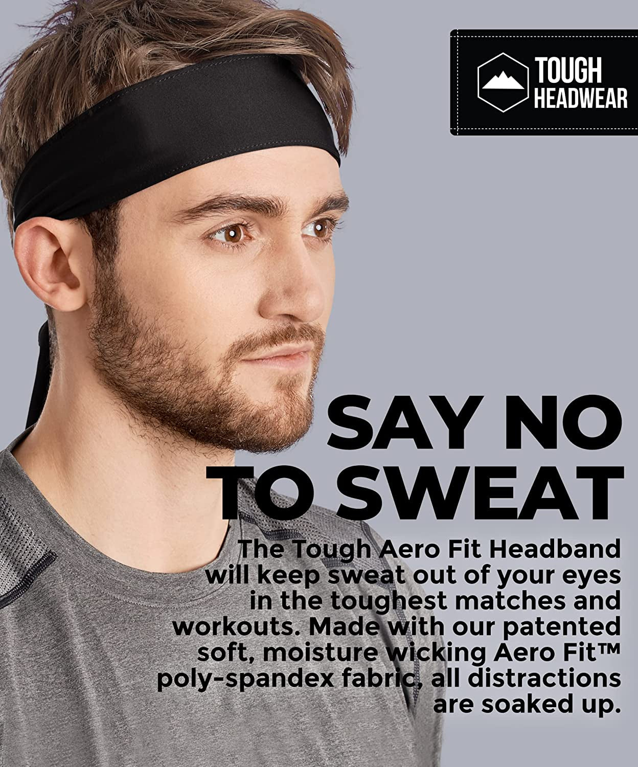 Tie Headband - Sports Head Ties for Men, Women, Kids - Ninja, Karate, Tennis, Pirate Head Band & Bandana - Athletic Sweatband/Hair Band for Basketball, Softball, Running, Workout - Sweat Wicking Apparel & Accessories > Clothing Accessories > Bandanas & Headties Tough Headwear   
