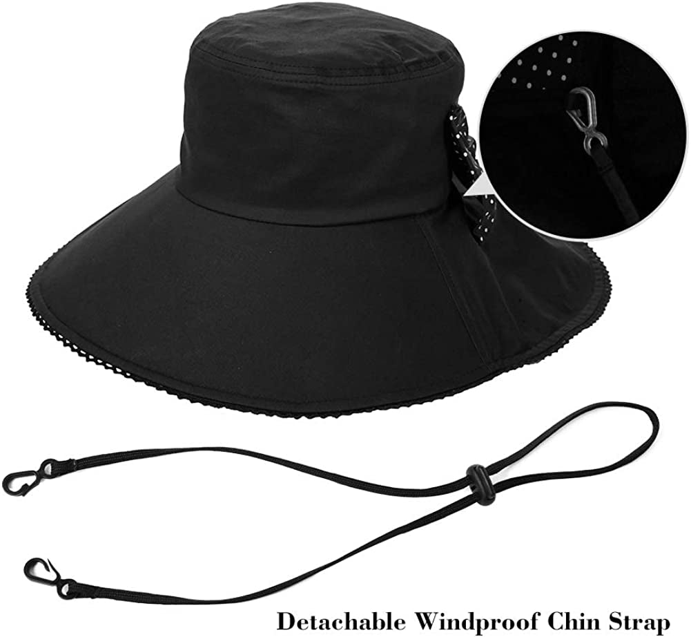 Siggi Summer Pony Tail Flap Cap UPF 50+ Cotton Sun Hat with Ponytail Hole Neck Cover Cord for Women 55-61Cm Apparel & Accessories > Clothing Accessories > Hats Comhats   