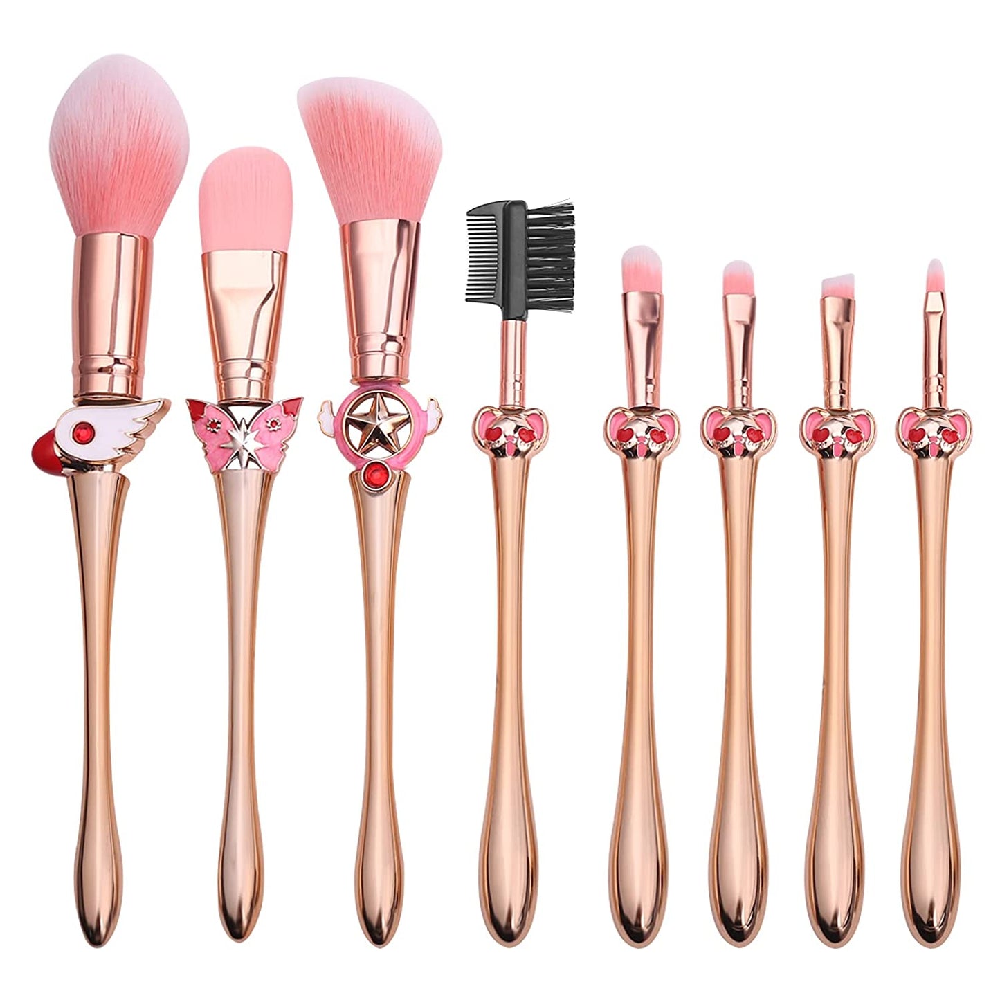Magic Sakura Makeup Brushes Set - 8Pcs Cosmetic Makeup Brush Set Professional Tool Kit Set Pink Drawstring Bag Included (Sakura) (8Pcs) Health & Beauty > Personal Care > Cosmetics > Cosmetic Tools > Makeup Tools rongji jewelry 8 Piece Set  