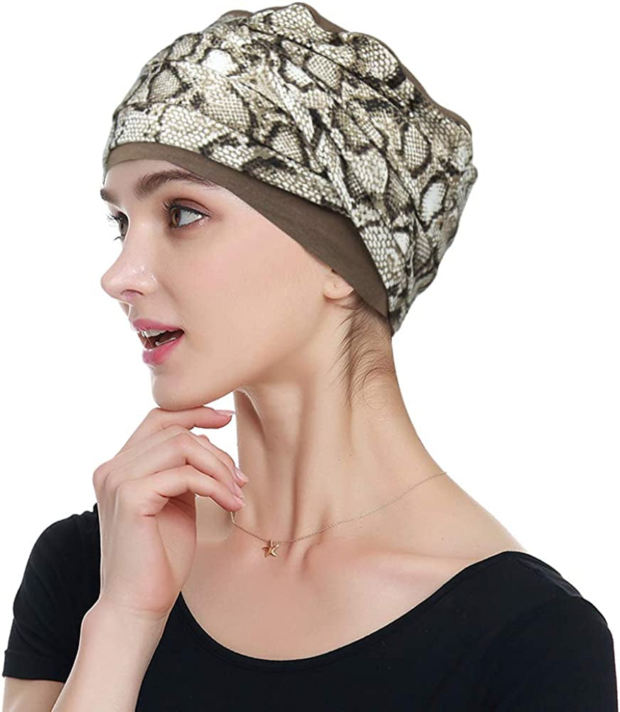 Bamboo Chemo Headwear Head Wraps for Cancer Patients – Warm, Super Comfy Apparel & Accessories > Clothing Accessories > Headwear KYLIE MAX Leopard  