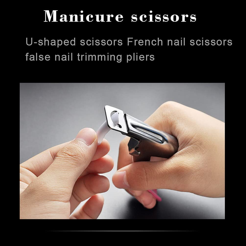 Professional Acrylic Nail Tips Clippers, Nail Tip Cutter Trimmer Nail Tools with Cuticle Pusher Peeler for Acrylic Nails Manicure Pedicure Sharp Rustproof Nail Art Tool Home DIY Use (Silver) Health & Beauty > Personal Care > Cosmetics > Cosmetic Tools > Nail Tools Pengxiaomei   
