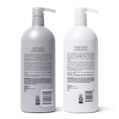 Nexxus Shampoo and Conditioner for Dry Hair Therappe Humectress Silicone-Free, Moisturizing Caviar Complex and Elastin Protein 33.8 Oz 2 Count Health & Beauty > Personal Care > Hair Care Nexxus   