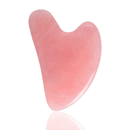Gua Sha Facial Tools，Natural Rose Quartz Gua Sha Stone for Skin Massage and Wrinkle Removal anti Aging, Gua Sha Scraping Massage Tool Used for Face, Eyes, Neck and Body Health & Beauty > Personal Care > Cosmetics > Cosmetic Tools > Skin Care Tools Running man   
