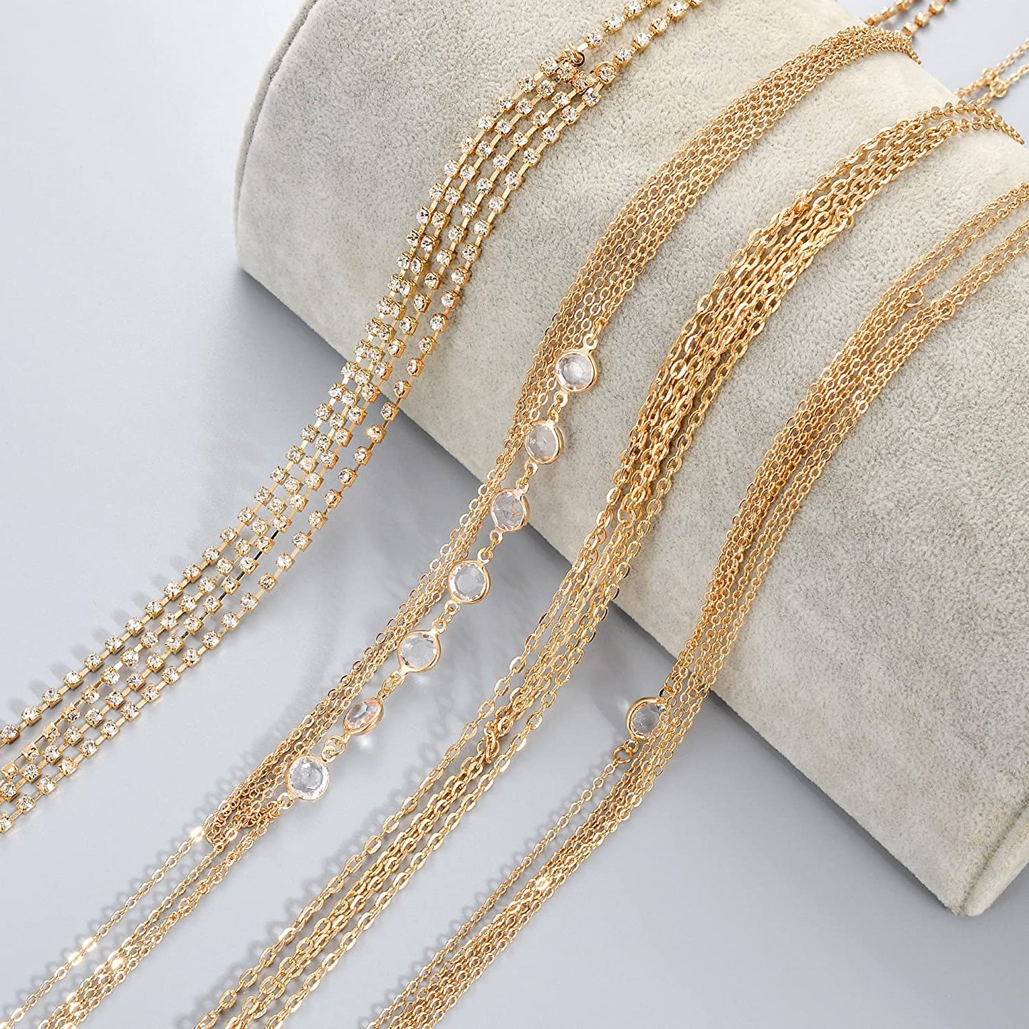 Tornito 6-8Pcs Sexy Belly Waist Chain Bikini Body Chain Summer Beach Body Jewelry Set for Women Girls Gold Tone Apparel & Accessories > Jewelry > Body Jewelry Tornito   