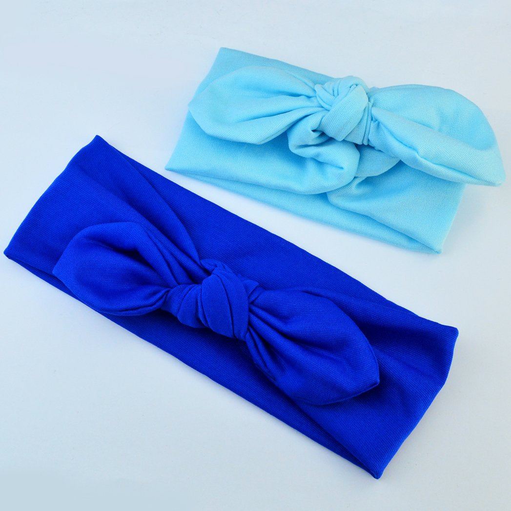 Miayon Women Headbands Headwraps Hair Bands Bows Accessories Turban Head Wraps Cotton 10Pcs Solid Color for Woman Girls Apparel & Accessories > Clothing Accessories > Bandanas & Headties Miayon   