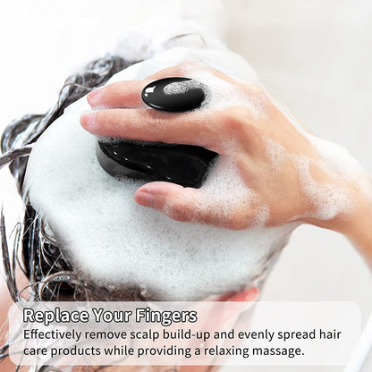 FREATECH Scalp Massager Shampoo Brush with Soft & Flexible Silicone Bristles for Hair Care and Head Relaxation, Ergonomic Scalp Scrubber/Exfoliator for Dandruff Removal and Hair Growth, Black Health & Beauty > Personal Care > Hair Care FREATECH   