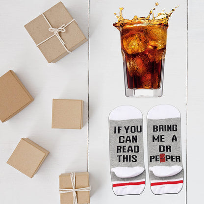 Drinking Gift Novelty Socks for Men Women Carbonated Drinks Lover If You Can Read This Bring Me a Drinking Apparel & Accessories > Jewelry > Anklets GJTIM   