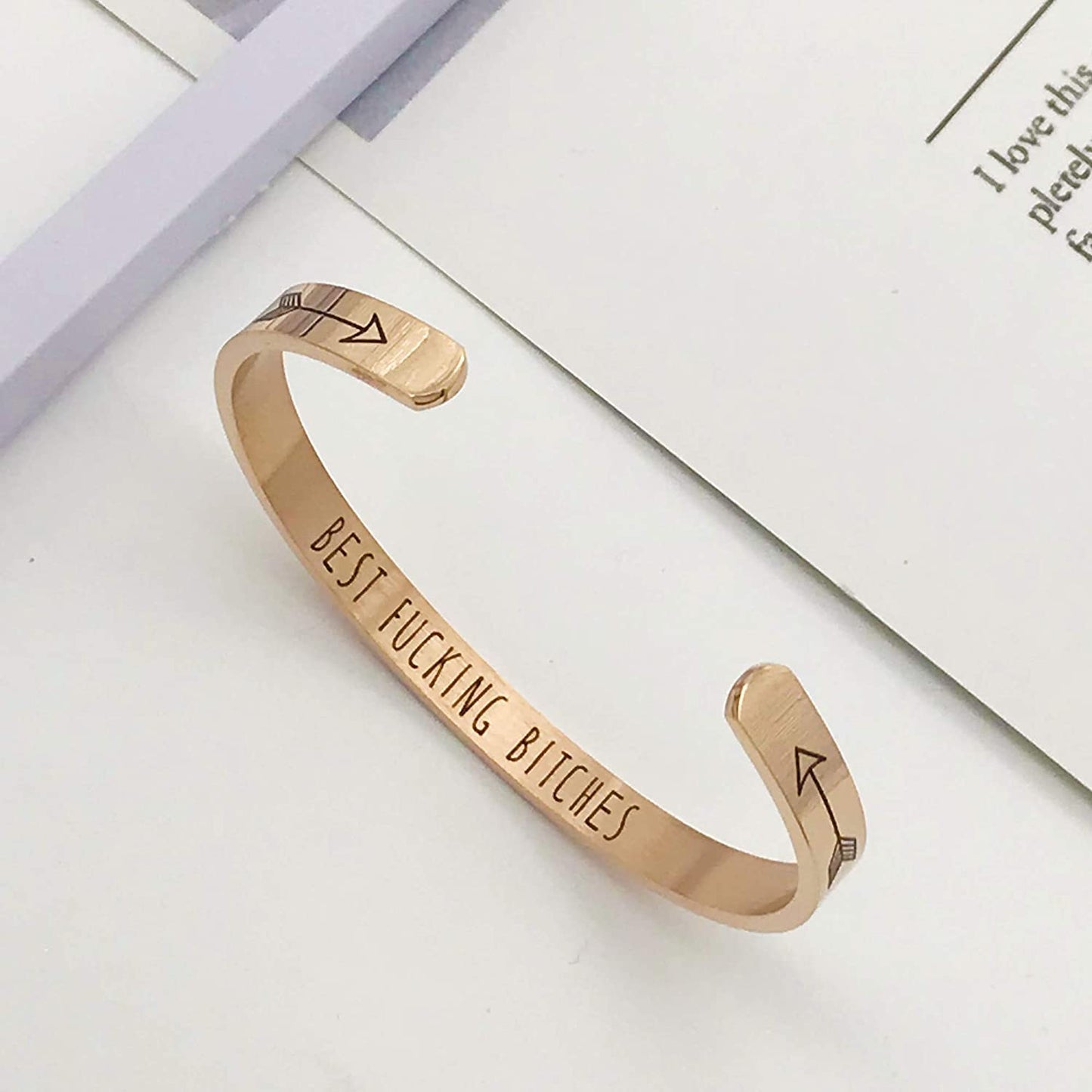 Inspirational Cuff Bracelets for Women Mantra Cuff Bangle Engraving Stainless Steel Funny Inspirational Jewelry Gifts for Best Friend, Sister, Mom, Daughter, Son, Niece Birthday Present Apparel & Accessories > Jewelry > Bracelets liforlove   