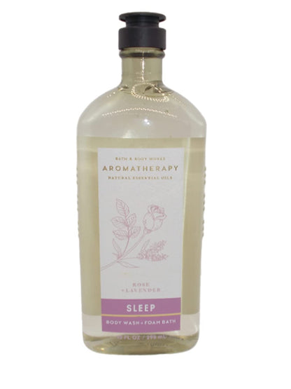 Bath and Body Works Body Care Aromatherapy - Body Wash + Foam Bath - 10 Fl Oz - Many Scents! (SLEEP - Rose + Lavender) Health & Beauty > Personal Care > Cosmetics > Bath & Body White Barn Candle Company Bath and Body Works SLEEP - Rose + Lavender  
