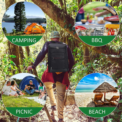 SARHLIO Insulated Cooler Backpack 27 Cans Leakproof Cooler Bag for Men Women Lightweight Soft Backpack Cooler with Bottle Opener for Picnic Work Lunch Hiking Camping Beach Park Day Trips(Bpk05C) Apparel & Accessories > Jewelry > Bracelets SARHLIO   