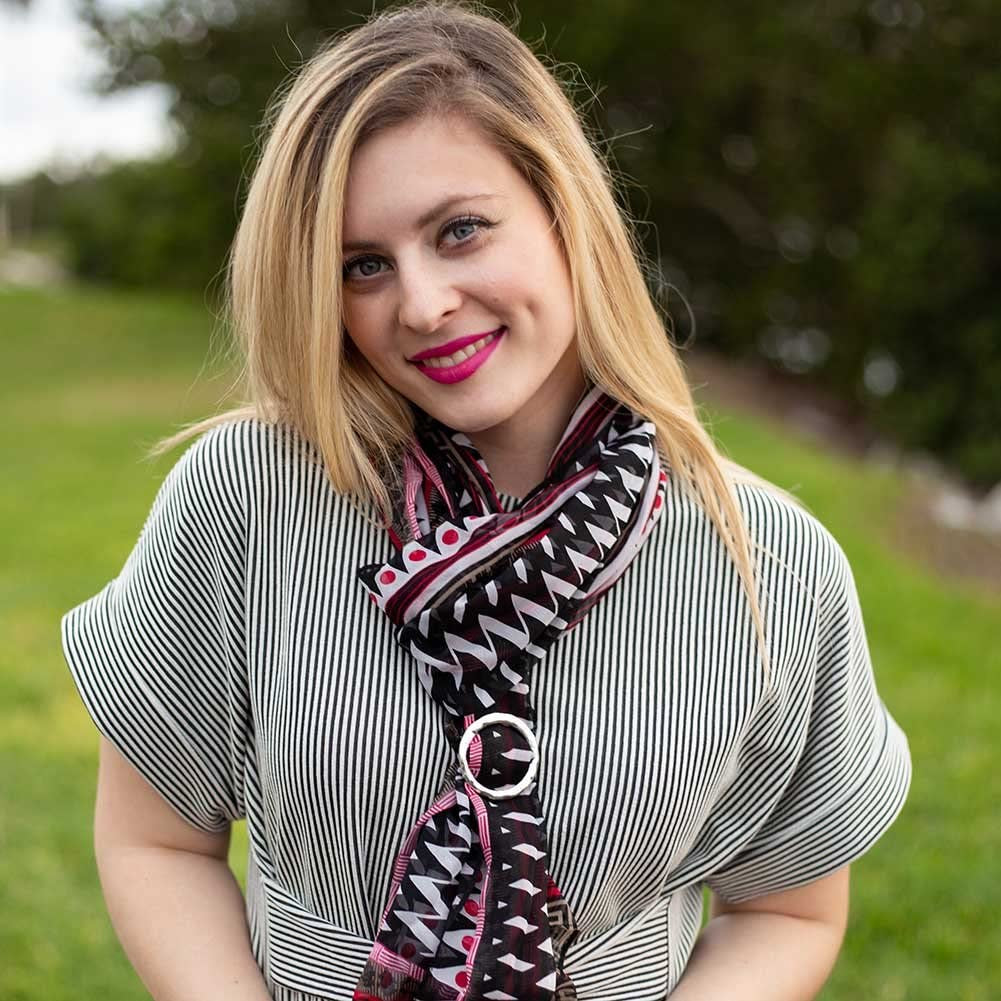 Pammyj Hammered round Scarf Ring Apparel & Accessories > Clothing Accessories > Scarves & Shawls PammyJ   