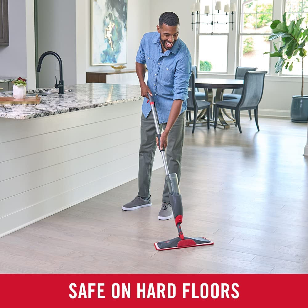 Rubbermaid Reveal Spray Microfiber Floor Mop Cleaning Kit for Laminate & Hardwood Floors, Spray Mop with Reusable Washable Pads, Commercial Mop Apparel & Accessories > Jewelry > Body Jewelry Rubbermaid   