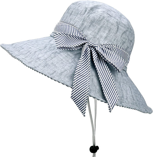 Somaler Sun Hats for Women Roll-Up Wide Brim Summer Beach Hat Foldable Floppy Cotton Hat Apparel & Accessories > Clothing Accessories > Hats Somaler Cotton Dark Grey  