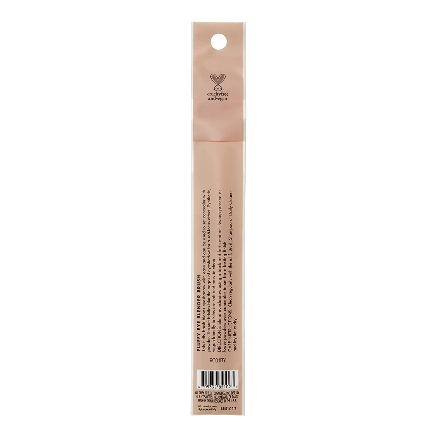 E.L.F. Fluffy Eye Blender Brush, Vegan Makeup Tool, Flawlessly Applies Eyeshadow & Sets Concealer Health & Beauty > Personal Care > Cosmetics > Cosmetic Tools > Makeup Tools e.l.f.   