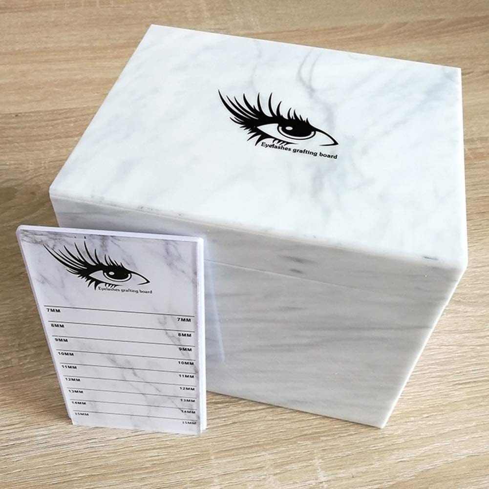 10 Layers Acrylic Eyelash Storage Box,Eyelash Holder Extension Tool,Makeup Organizer False Eyelashes Glue Pallet Holder, Grafting Eye Lashes Close-Packed Display with 10 Pallets (Marble) Health & Beauty > Personal Care > Cosmetics > Cosmetic Tools > Makeup Tools Sisiter   