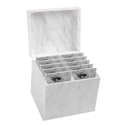 10 Layers Acrylic Eyelash Storage Box,Eyelash Holder Extension Tool,Makeup Organizer False Eyelashes Glue Pallet Holder, Grafting Eye Lashes Close-Packed Display with 10 Pallets (Marble) Health & Beauty > Personal Care > Cosmetics > Cosmetic Tools > Makeup Tools Sisiter   
