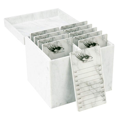 10 Layers Acrylic Eyelash Storage Box,Eyelash Holder Extension Tool,Makeup Organizer False Eyelashes Glue Pallet Holder, Grafting Eye Lashes Close-Packed Display with 10 Pallets (Marble) Health & Beauty > Personal Care > Cosmetics > Cosmetic Tools > Makeup Tools Sisiter   