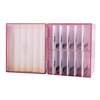 10 Layers Acrylic Eyelash Storage Box, Grafting Eye Lashes Extension Close-Packed Display, Makeup Organizer False Eyelashes Glue Pallet Holder, Eyelash Box Extension Tool (Pink) Health & Beauty > Personal Care > Cosmetics > Cosmetic Tools > Makeup Tools Sisiter   