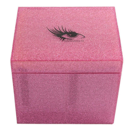 10 Layers Acrylic Eyelash Storage Box, Grafting Eye Lashes Extension Close-Packed Display, Makeup Organizer False Eyelashes Glue Pallet Holder, Eyelash Box Extension Tool (Pink) Health & Beauty > Personal Care > Cosmetics > Cosmetic Tools > Makeup Tools Sisiter   