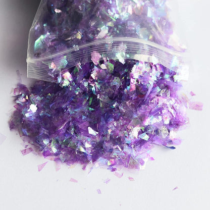 10 Pack Nail Shell Paper Broken Glass Mirror Sticker Nails Glitter Dust Shell Effect Foil Art Trend Shattered Ice Mylar Paper Nail Art Decoration Tools Laser Nail Foil(Random Color) Health & Beauty > Personal Care > Cosmetics > Cosmetic Tools > Nail Tools Mezerdoo   