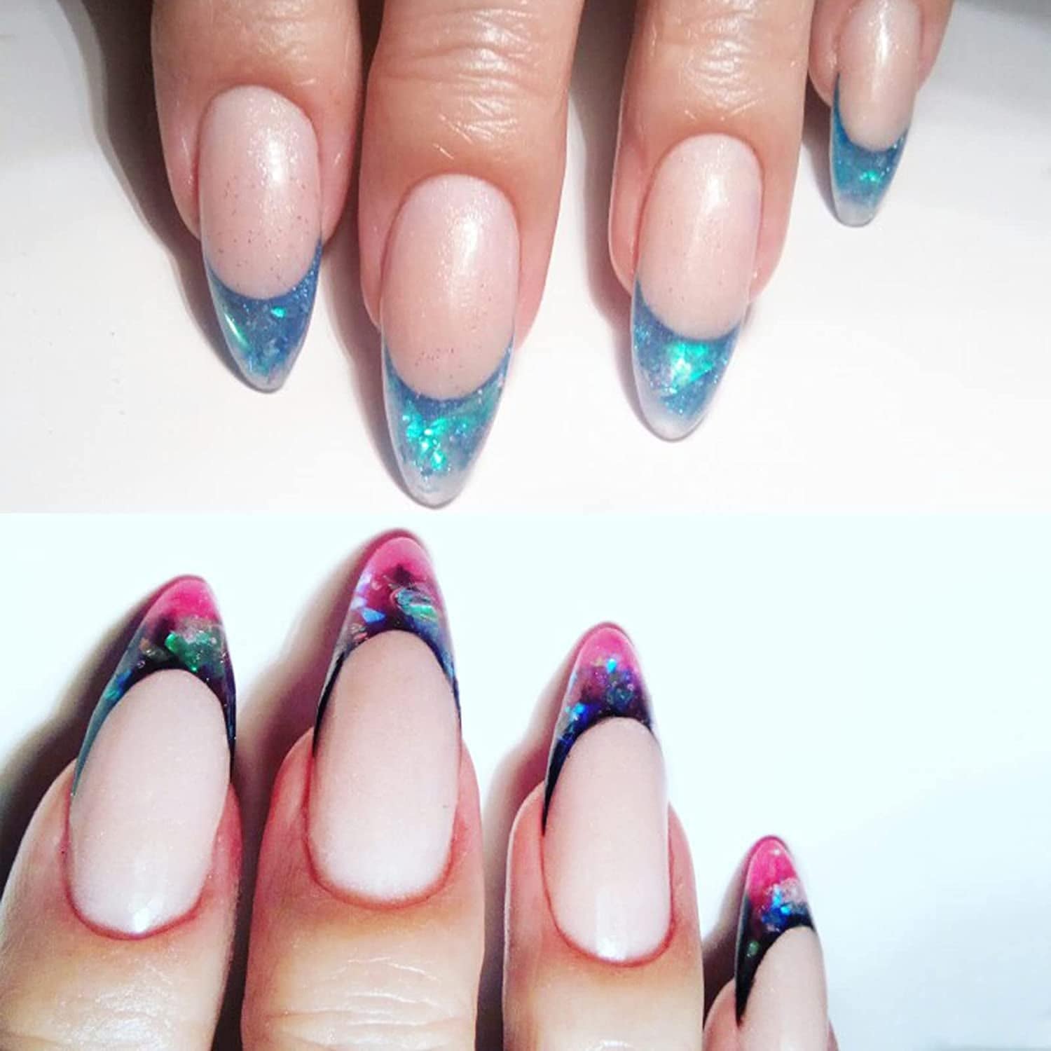 10 Pack Nail Shell Paper Broken Glass Mirror Sticker Nails Glitter Dust Shell Effect Foil Art Trend Shattered Ice Mylar Paper Nail Art Decoration Tools Laser Nail Foil(Random Color) Health & Beauty > Personal Care > Cosmetics > Cosmetic Tools > Nail Tools Mezerdoo   