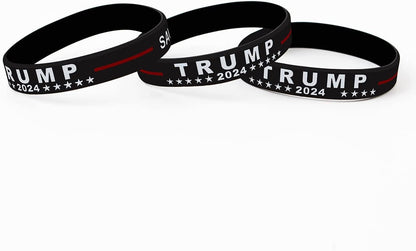 10 Pack Trump 2024 save America Again Bracelets Donald Trump Wristband MAGA Patriots Gifts Apparel & Accessories > Jewelry > Bracelets Lymhy   