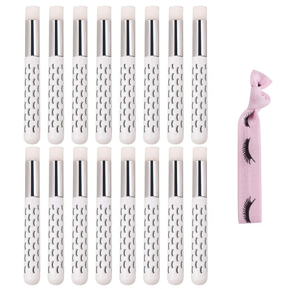 10 Pcs Cute White Lash Cleanser Brushes Lash Shampoo Brushes for Eyelash Extensions Cosmetic Brushes Peel off Blackhead Brush Remover Tool Nose Cleaning Washing Brush Health & Beauty > Personal Care > Cosmetics > Cosmetic Tools > Makeup Tools LS Keenon WHITE  