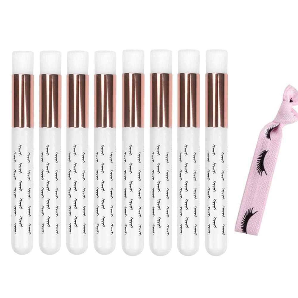 10 Pcs Cute White Lash Cleanser Brushes Lash Shampoo Brushes for Eyelash Extensions Cosmetic Brushes Peel off Blackhead Brush Remover Tool Nose Cleaning Washing Brush Health & Beauty > Personal Care > Cosmetics > Cosmetic Tools > Makeup Tools LS Keenon ROSE GOLD WHITE  