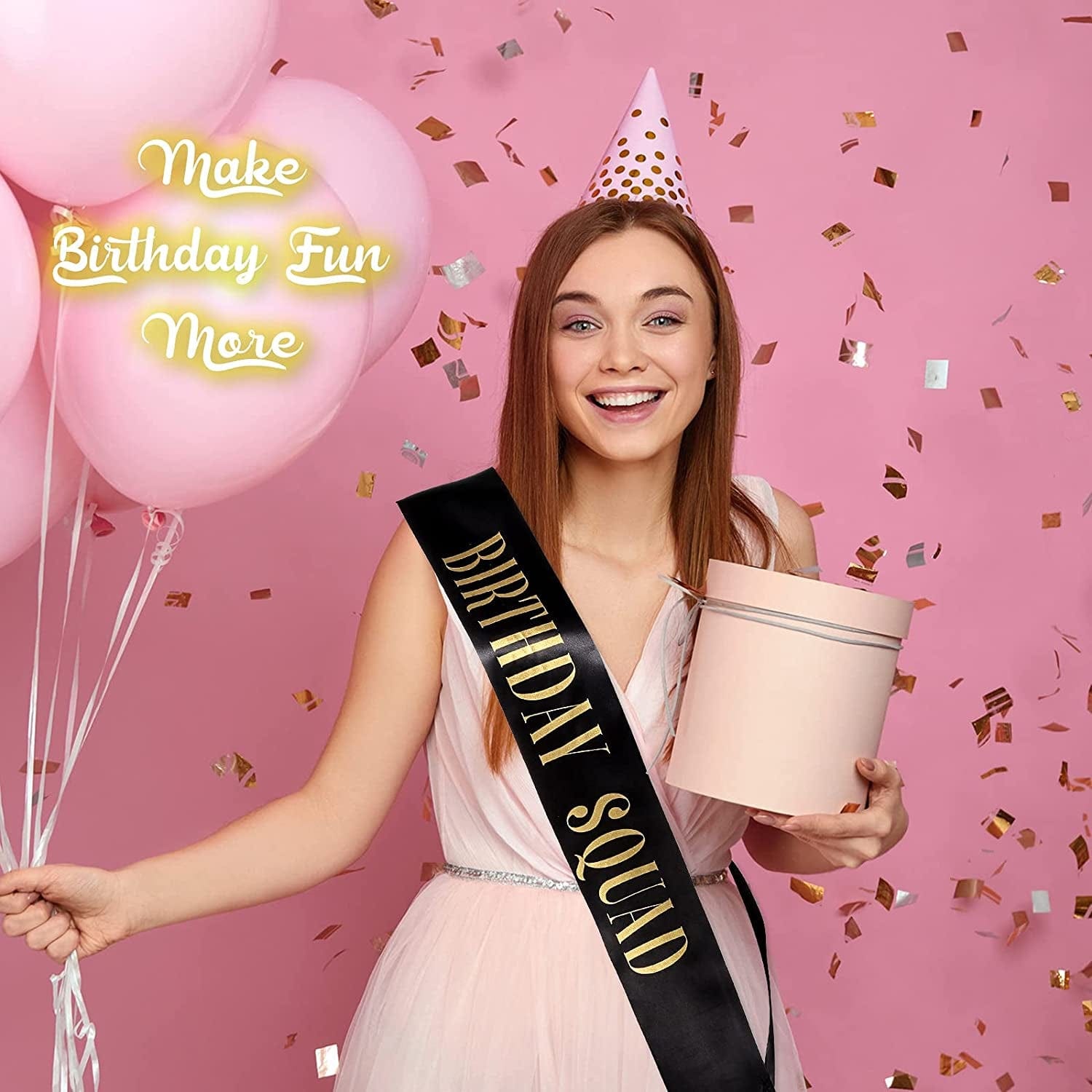 10 Pieces Birthday Gift Sash Set Black and Gold Birthday Squad Sash White and Gold Birthday Girl Sash for Women Funny Party Favors Decorations for Sweet 16 18Th 21St 25Th 30Th 40Th 50Th or Other Bday Apparel & Accessories > Clothing Accessories > Sashes Weewooday   