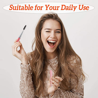 10 Pieces Eyelash Brush with Cap Eye Brow Brush Applicator Eyelash Extension Mascara Brush with Crystal Handle Portable Eyebrow Spiral Brushes Wands Reusable Cosmetic Brush Makeup Tool Health & Beauty > Personal Care > Cosmetics > Cosmetic Tools > Makeup Tools Patelai   