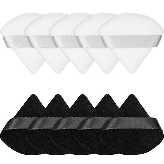 10 Pieces Pure Powder Puff Face Triangle Soft Makeup Powder Puff for Loose Powder Mineral Powder Body Powder Makeup Tool Health & Beauty > Personal Care > Cosmetics > Cosmetic Tools > Makeup Tools Maitys   