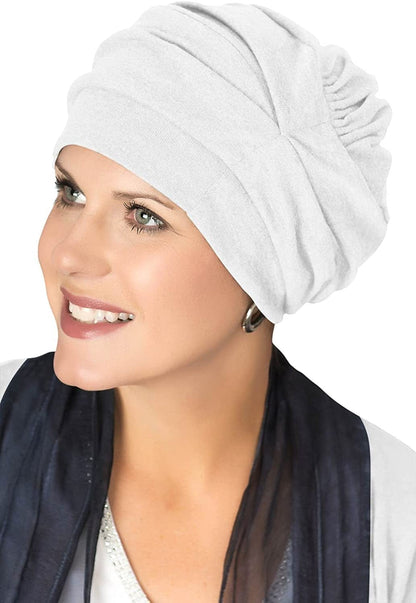 100% Cotton Trinity Turbans - 3 Way Headcovering Apparel & Accessories > Clothing Accessories > Headwear Headcovers Unlimited White One Size 