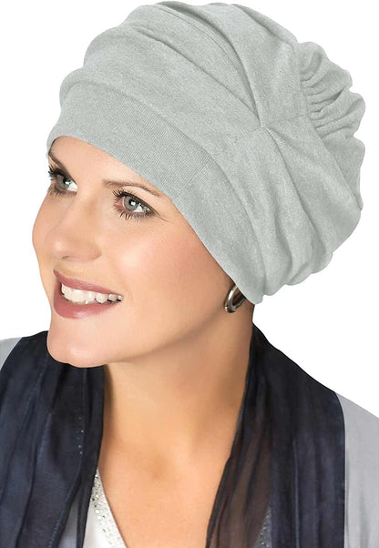 100% Cotton Trinity Turbans - 3 Way Headcovering Apparel & Accessories > Clothing Accessories > Headwear Headcovers Unlimited Silver One Size 