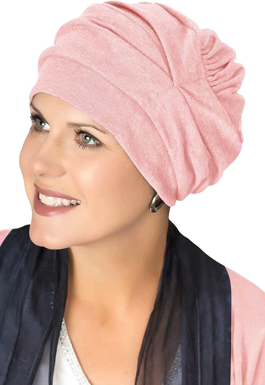 100% Cotton Trinity Turbans - 3 Way Headcovering Apparel & Accessories > Clothing Accessories > Headwear Headcovers Unlimited Pink Blush One Size 