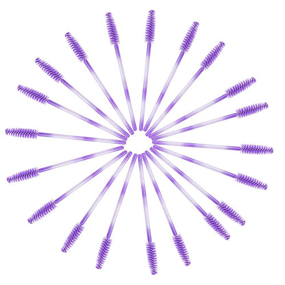 100 Pack Mascara Wands Disposable Eyelash Brushes for Eye Lash Extensions Makeup Brush Applicators One-Off Use Cosmetic Tool (Purple, 100) Health & Beauty > Personal Care > Cosmetics > Cosmetic Tools > Makeup Tools myaokue-up   
