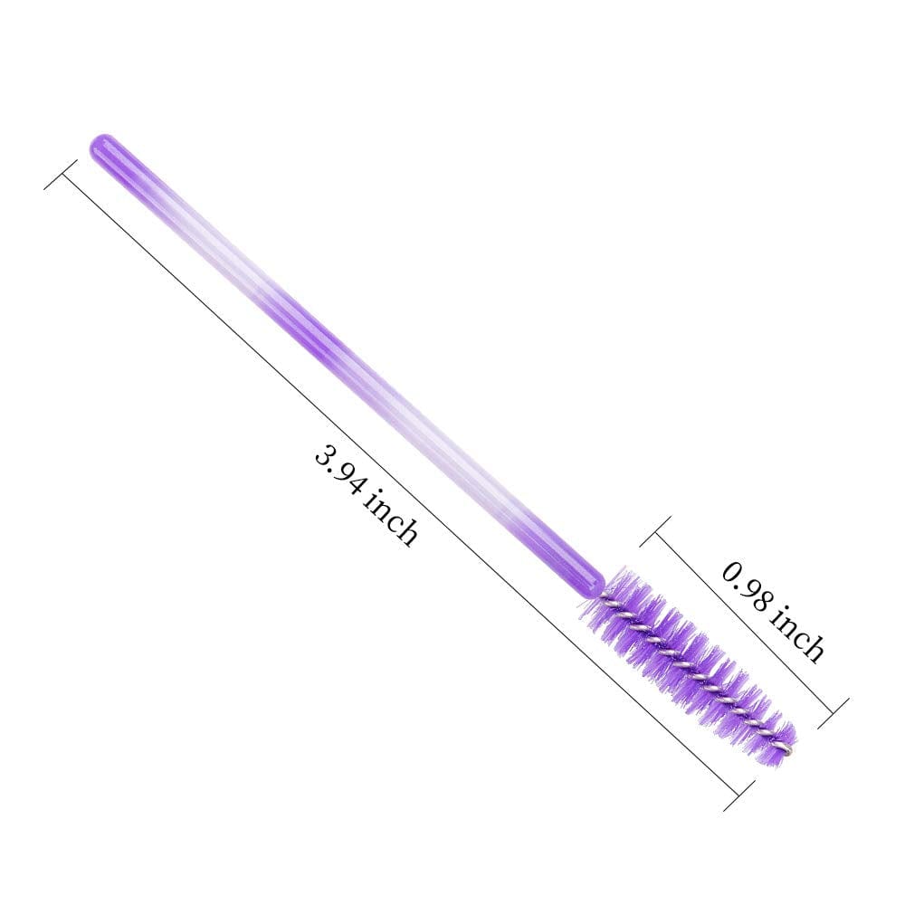 100 Pack Mascara Wands Disposable Eyelash Brushes for Eye Lash Extensions Makeup Brush Applicators One-Off Use Cosmetic Tool (Purple, 100) Health & Beauty > Personal Care > Cosmetics > Cosmetic Tools > Makeup Tools myaokue-up   