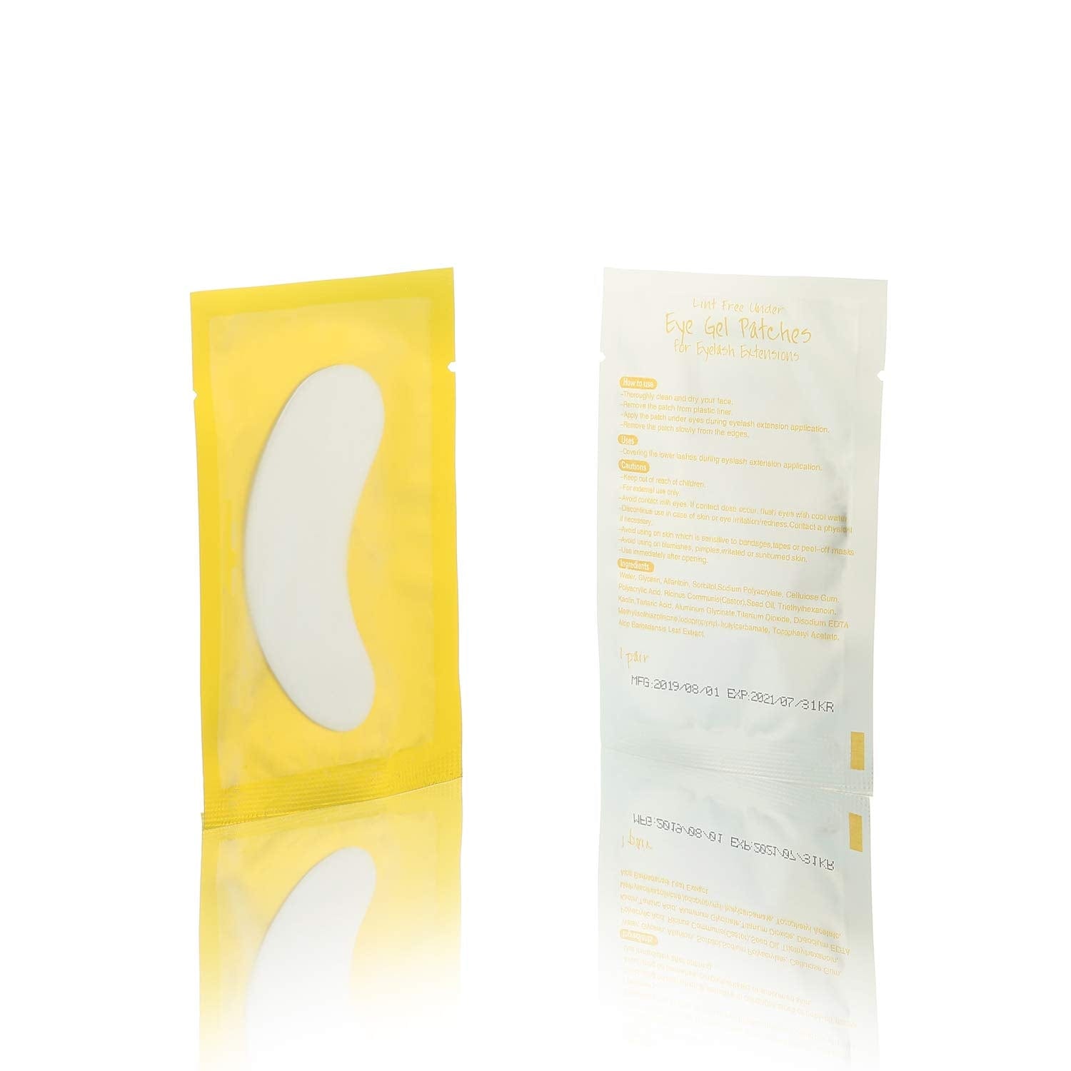 100 Pairs Set under Eye Pads, Comfy and Cool under Eye Patches Gel Pad for Eyelash Extensions Eye Mask Beauty Tool (Gold) Health & Beauty > Personal Care > Cosmetics > Cosmetic Tools > Skin Care Tools V world   